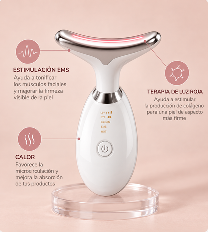 Tratamiento Lifting Facial y de Cuello con EMS y Luz Roja